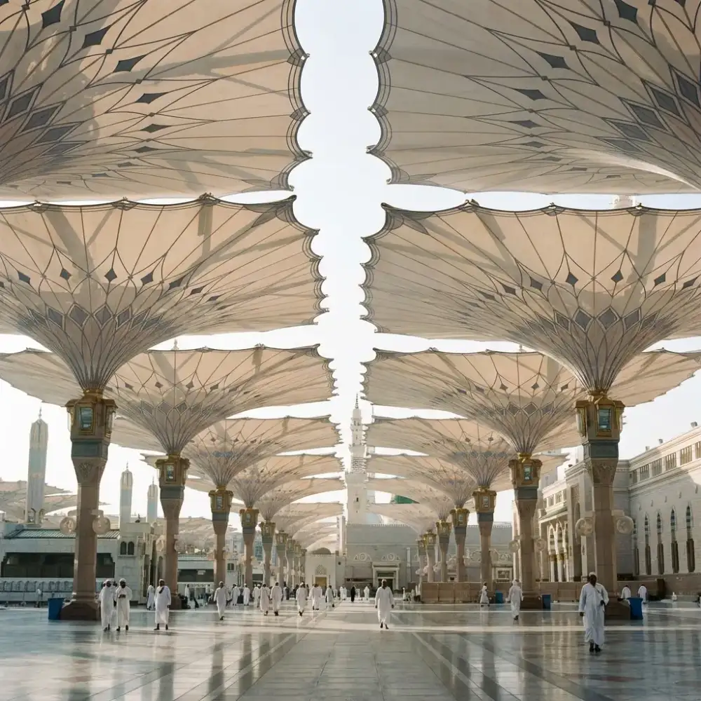 Masjid Al Nabawi Umbrellas